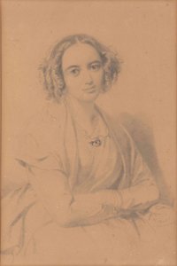 Portrait of the composer Fanny Hensel née Mendelssohn by Wilhelm Hensel