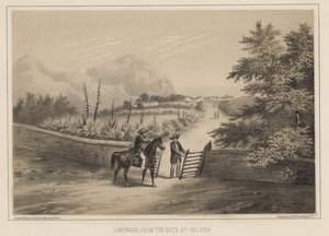 Longwood, From the Gate, St. Helena, 1855 by Wilhelm Joseph Heine
