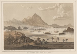 View of Hong Kong from East Point, 1855 by Wilhelm Joseph Heine