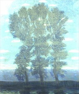 Trees Before a Lake by Wilhelm List