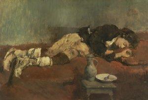 Savoyard Boy Sleeping by Wilhelm Maria Hubertus Leibl