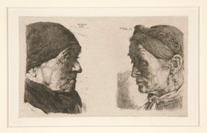 Untitled [Study of Two Heads]