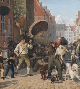 A Street Scene in the Dogdays by Wilhelm Marstrand