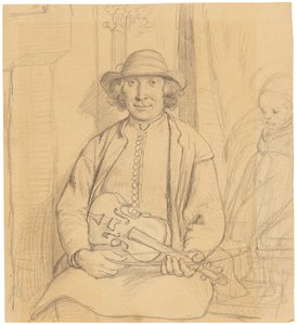 A Swedish Folk Musician by Wilhelm Marstrand