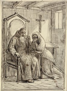 The Terrified Confessor by Wilhelm Marstrand