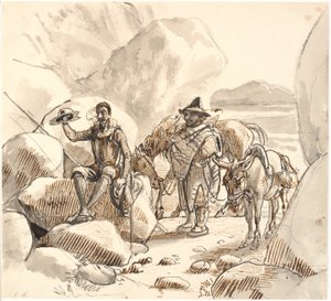 Don Quixote Instructs Sancho on the Fame and Future of Knights by Wilhelm Marstrand