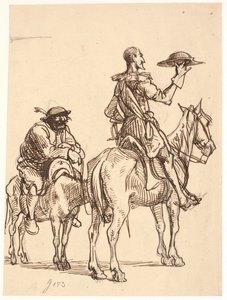 Don Quixote Contemplates His Helmet by Wilhelm Marstrand
