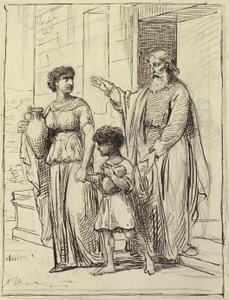 Hagar and Ishmael Leaving Abraham by Wilhelm Marstrand