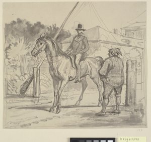Rider and Gatekeeper by Wilhelm Marstrand