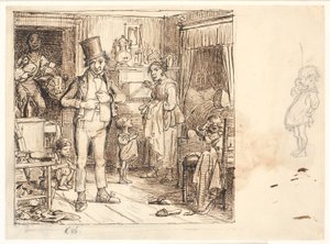 The Shoemaker Family Prepares for the Sunday Picnic by Wilhelm Marstrand