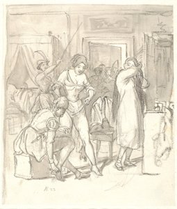 The Sisters Dressing for the Carnival by Wilhelm Marstrand