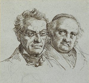 Two Male Heads