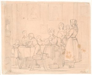 Draft for the Waagepetersen Family Portrait