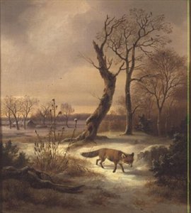 Fox in a Winter Scene by Wilhelm Reinhardt