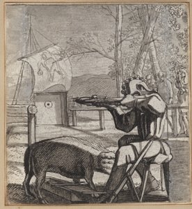 The Fool Who Shoots At The Target by Wilhelm Stettler