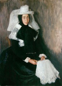 Girl from Langgoens in Religious Clothing by Wilhelm Thielmann