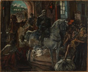 Tilly Receives the Blessing During the Battle of Wimpfen by Wilhelm Trübner