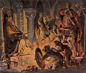 Otto III in the Tomb of Charlemagne, In the Year 1000