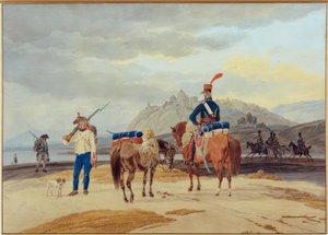 French Soldiers Before a Fortress