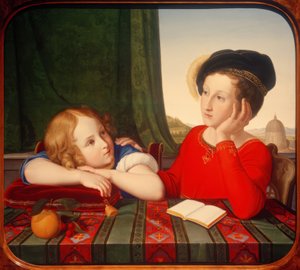 Wienczyslaw and Konstanty Potocki by Friedrich Wilhelm von Schadow