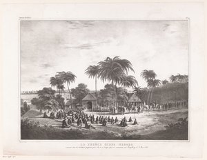 Arrival of Prince Diepo Black in Magelang by Wilhelmus van Groenewoud