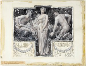 A Nymph, To Whom All Hoofed Satyrs Knelt Head-piece, Part 1 by Will Hicock Low