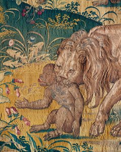 A Lion Devouring a Monkey