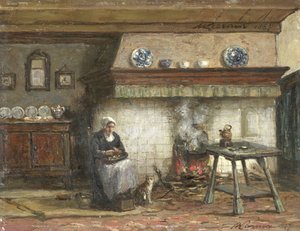 Interior of a Cottage in Scheveningen