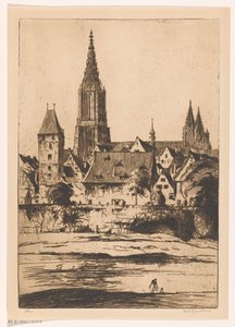 Ulm by Willem Adrianus Grondhout (signed by artist)