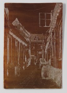Old Street in Voorburg by Willem Adrianus Grondhout