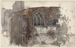 Ruins of a Church by Willem Anthonie van Deventer