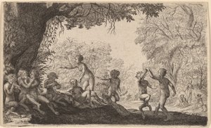 Bacchanal with a Dancing Couple on the Right