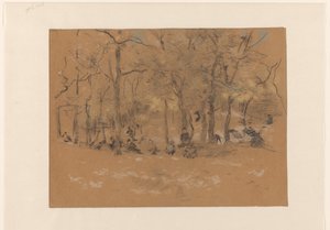 Children Playing in the Sandpit, in the Scheveningen Woods by Willem Bastiaan Tholen