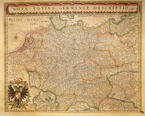 Hodierna Germany from Theatrum Orbis Terrarum by Willem Blaeu