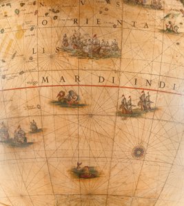Large Pair of Library Globes, the Terrestrial 1645/48, the Celestial After c.1630