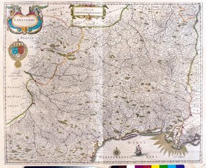 Map covering Languedoc - Roussillon - Montpellier - Toulouse - Avignon - Arles, in 