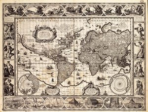 Mercator Map of the World by Willem Blaeu