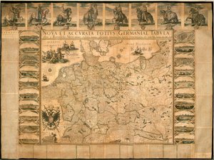 New and Accurate Illustration of Germany in its Entirety by Willem Blaeu