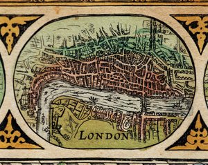 Representation of the City of London (detail) by Willem Blaeu