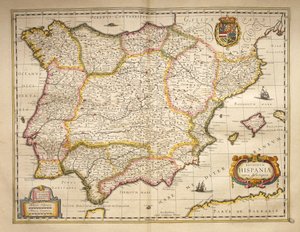 Spain from Theatrum Orbis Terrarum by Willem Blaeu