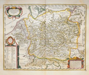 Veteris Germany from Theatrum Orbis Terrarum by Willem Blaeu