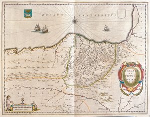 Region centered on Bilbao and extending from S by Willem Blaeu