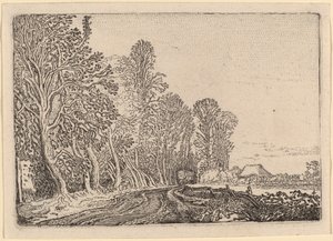 Road at the Edge of the Forest by Willem Buytewech