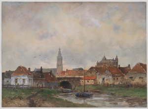 Upper Lock at Steenbergen by Willem Cornelis Rip