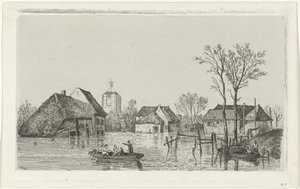 Flood at Beesd, 1855 by Willem Gruyter jr.