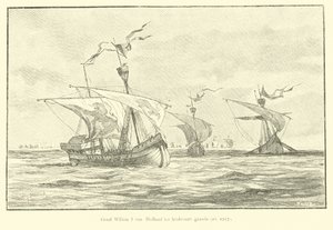 Count William I of Holland Voyaging to the 5th Crusade by Willem II Steelink