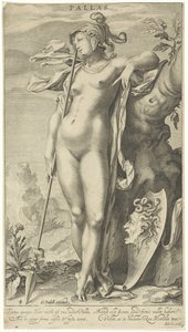 Minerva by a Tree (series title: Judgment of Paris) by Willem Isaacsz. van Swanenburg