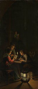 Left Panel of a Triptych: Allegory of Art Training