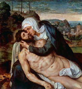 Lamentation over dead Christ