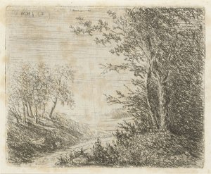 Hilly Landscape with Stream